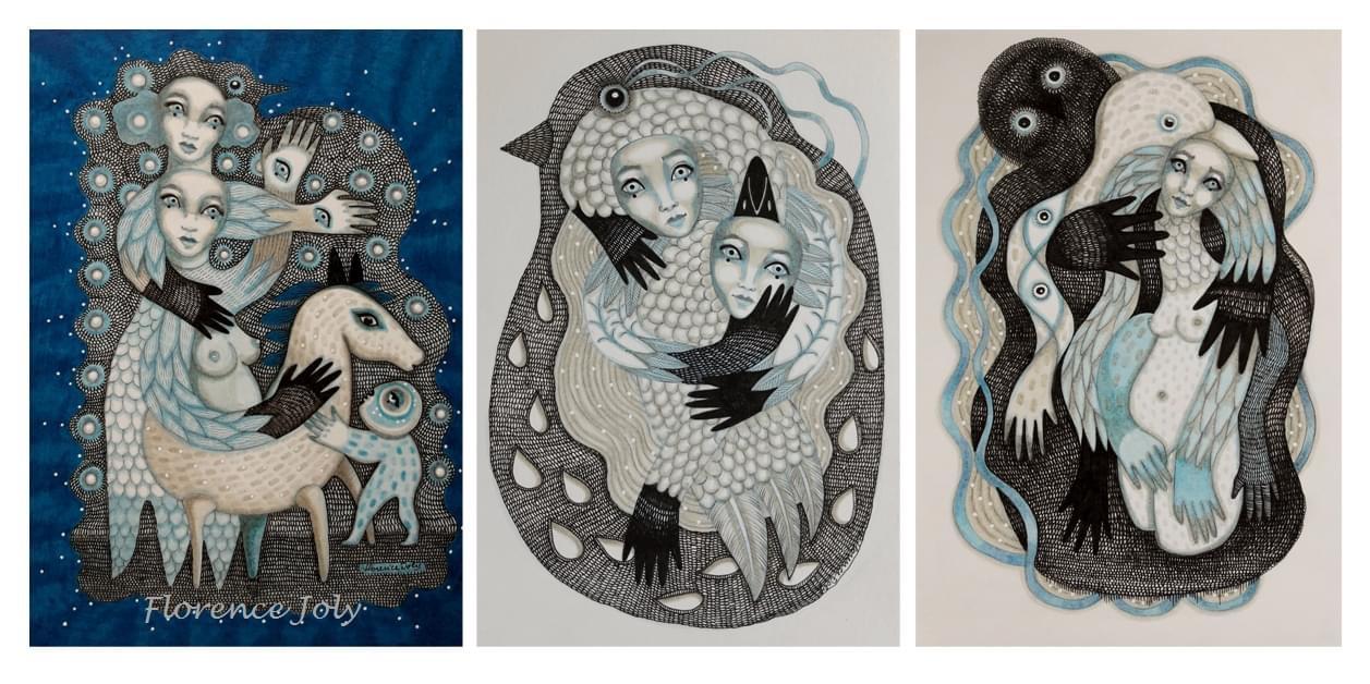 Têtes en lune