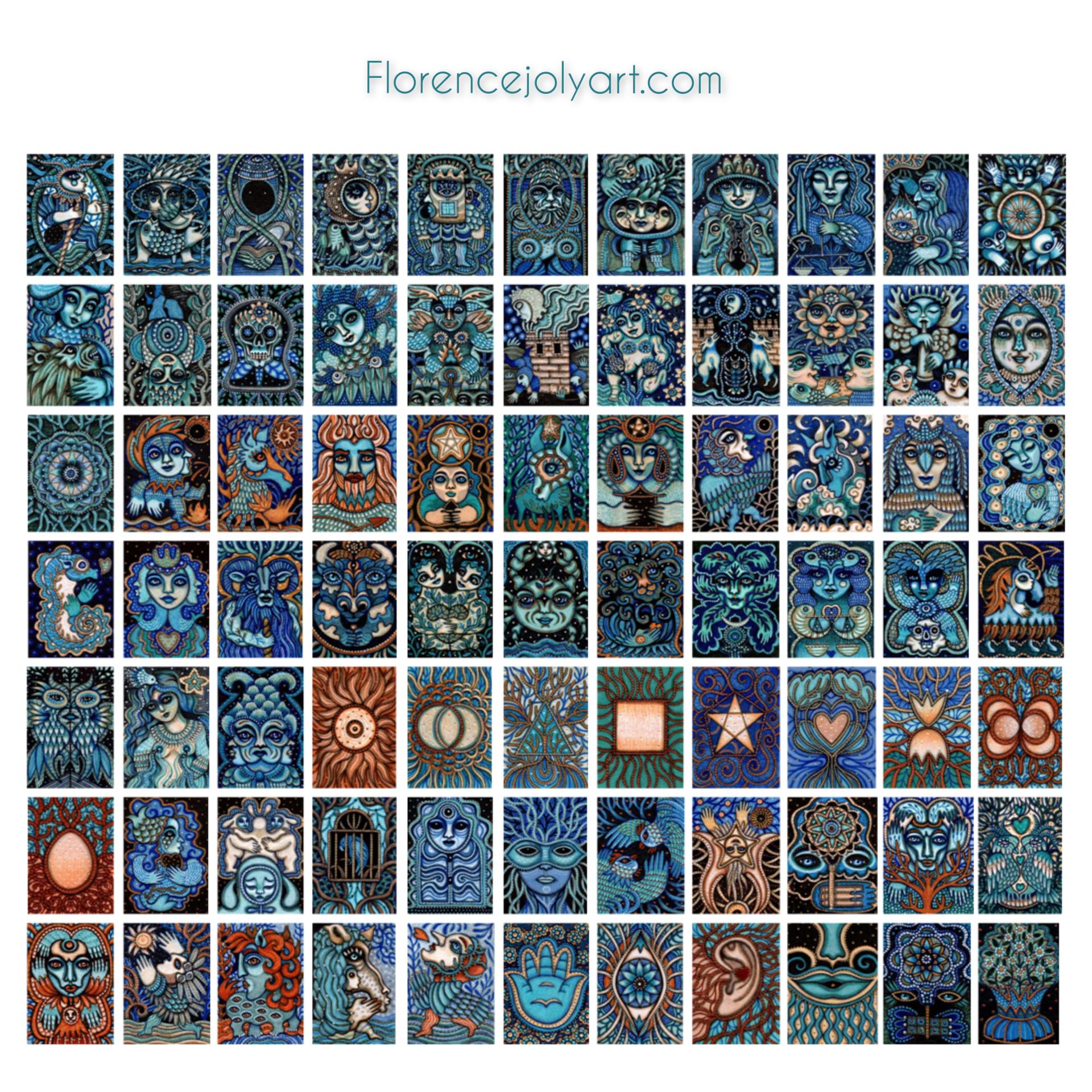 illustration des 77 cartes de mon prochain oracle